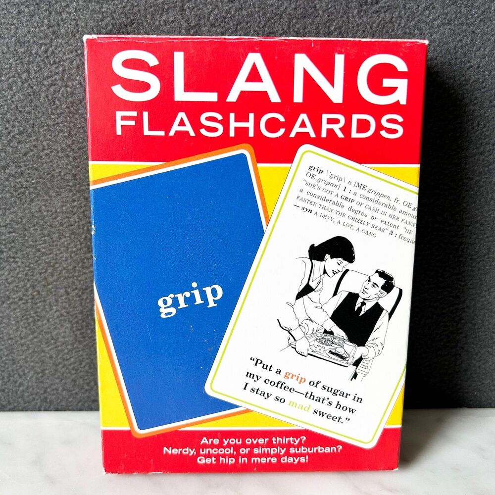 Slang Flashcards by Knock Knock 60 Cards Urban Dictionary Learn Street Talk